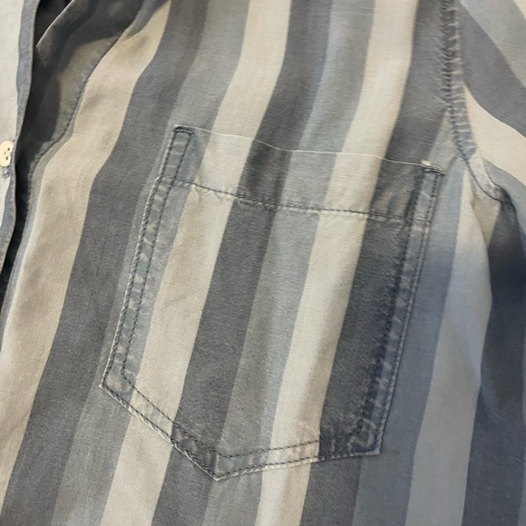 Bella Dahl striped tencel shirt size M - Picture 5 of 5